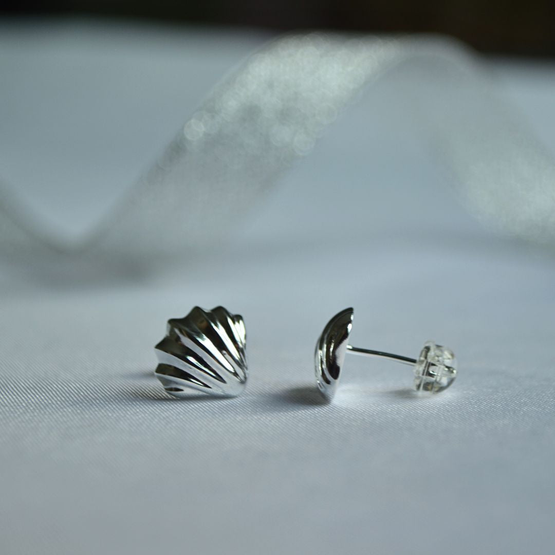 Silver 925 Shell Wave Earrings