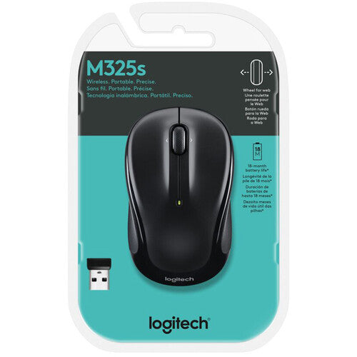 Logitech M325S Wireless Mouse (Black)
