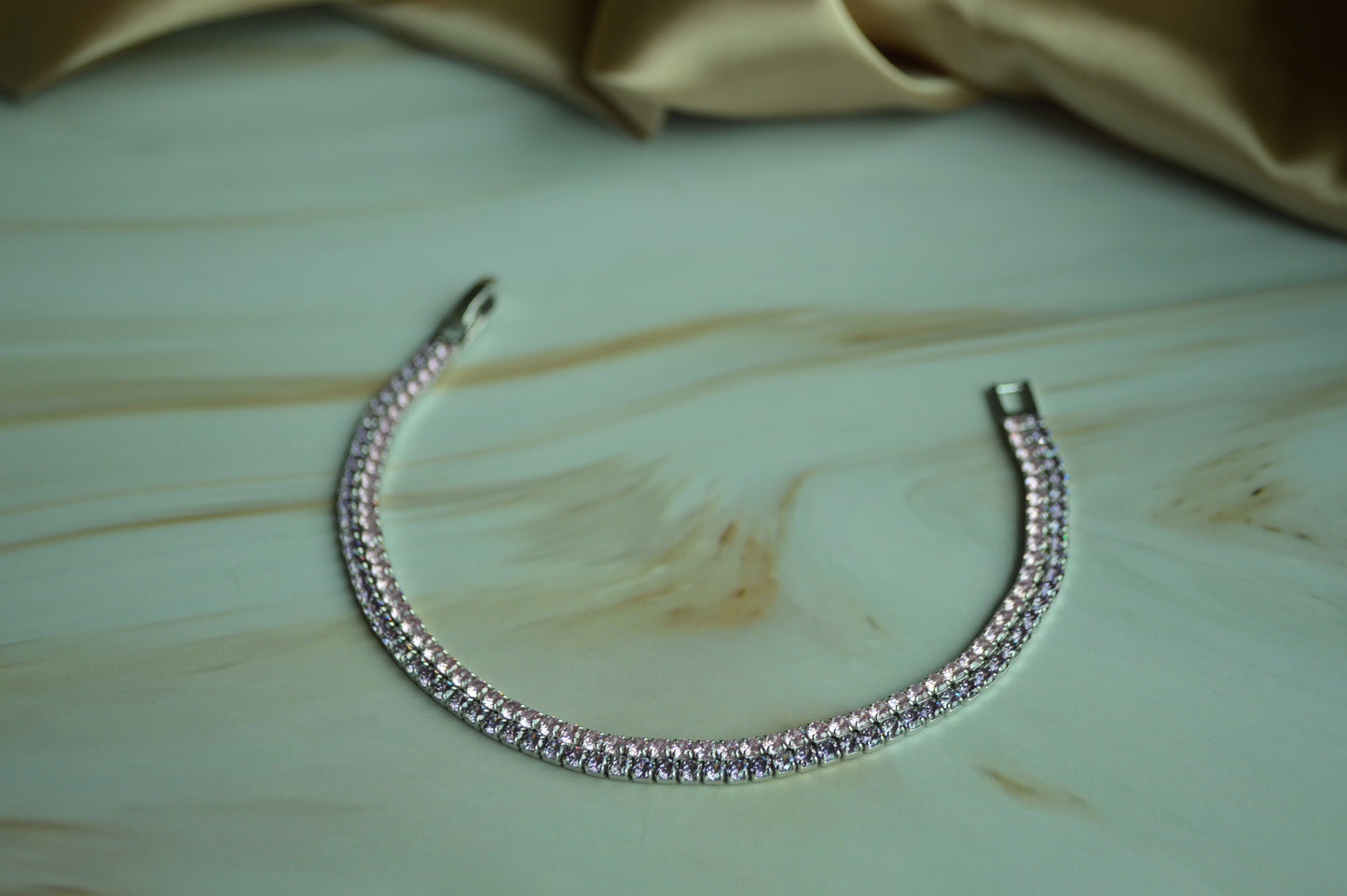 Sterling Silver 925 Bracelet with Pink Zircon Sparkle – Elegant Jewelry for Her