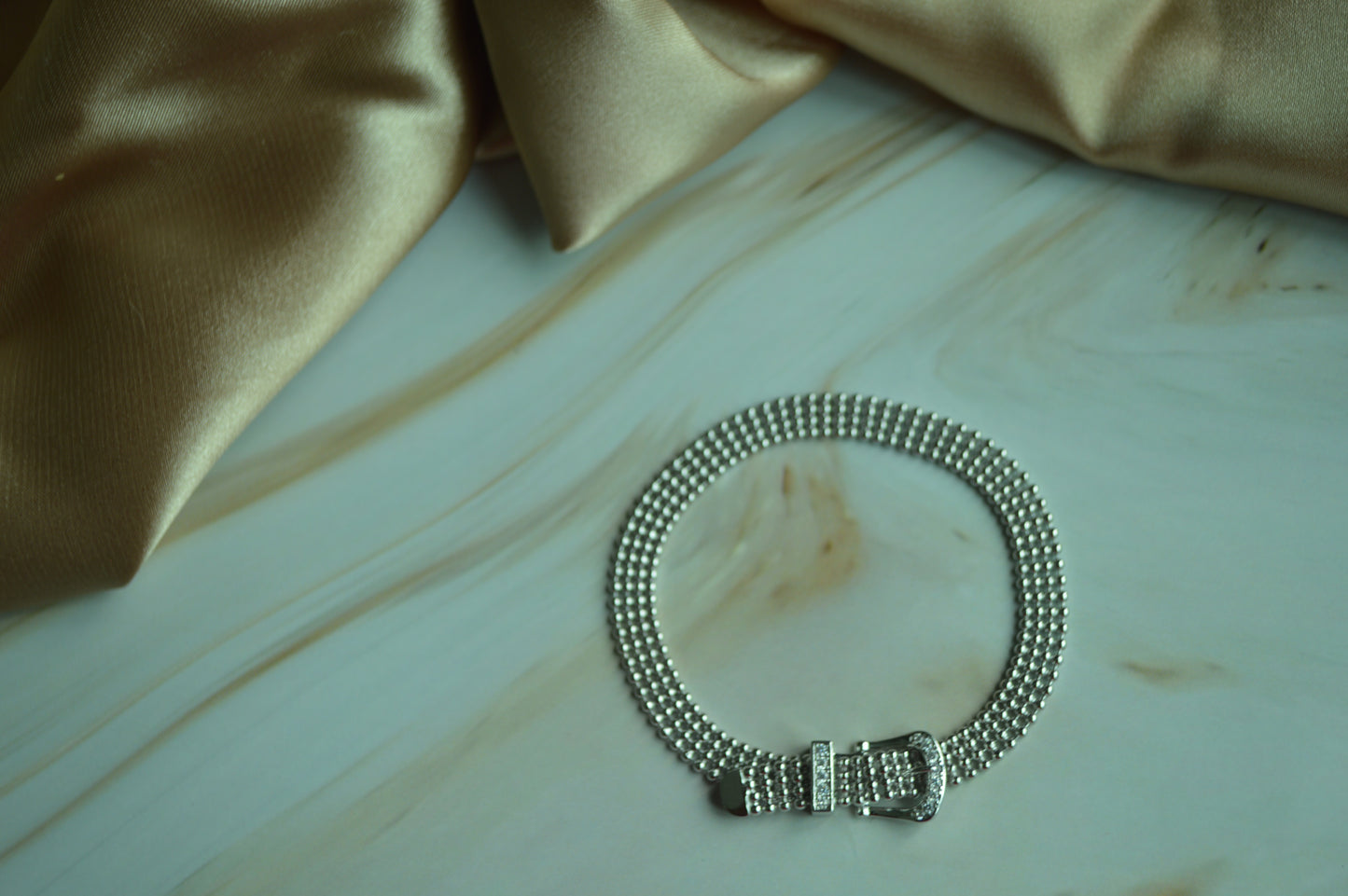 925 Silver Beaded Link Bracelet – Modern Elegance with a Luxe Touch