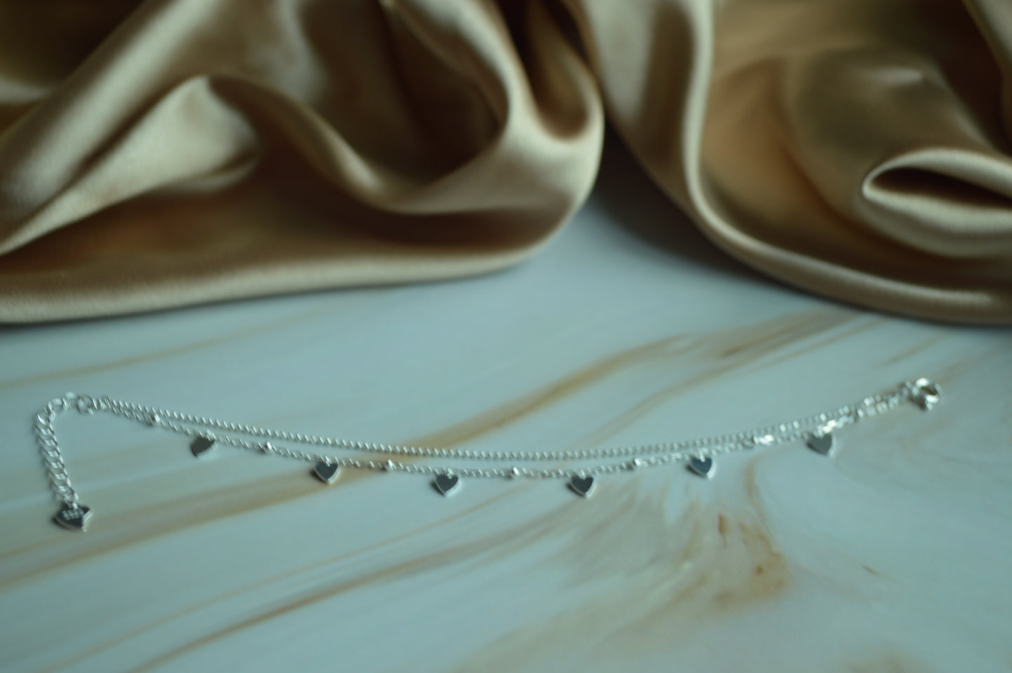 925 Silver Heart Charm Bracelet – Timeless Elegance in Every Detail
