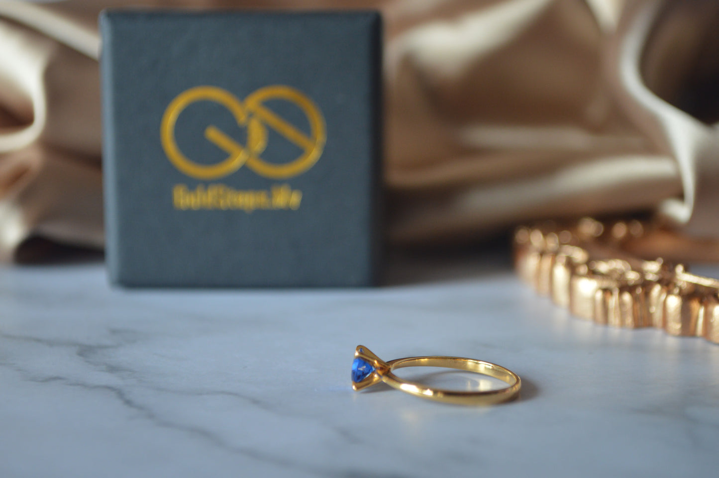 GS0543 18k original gold ring