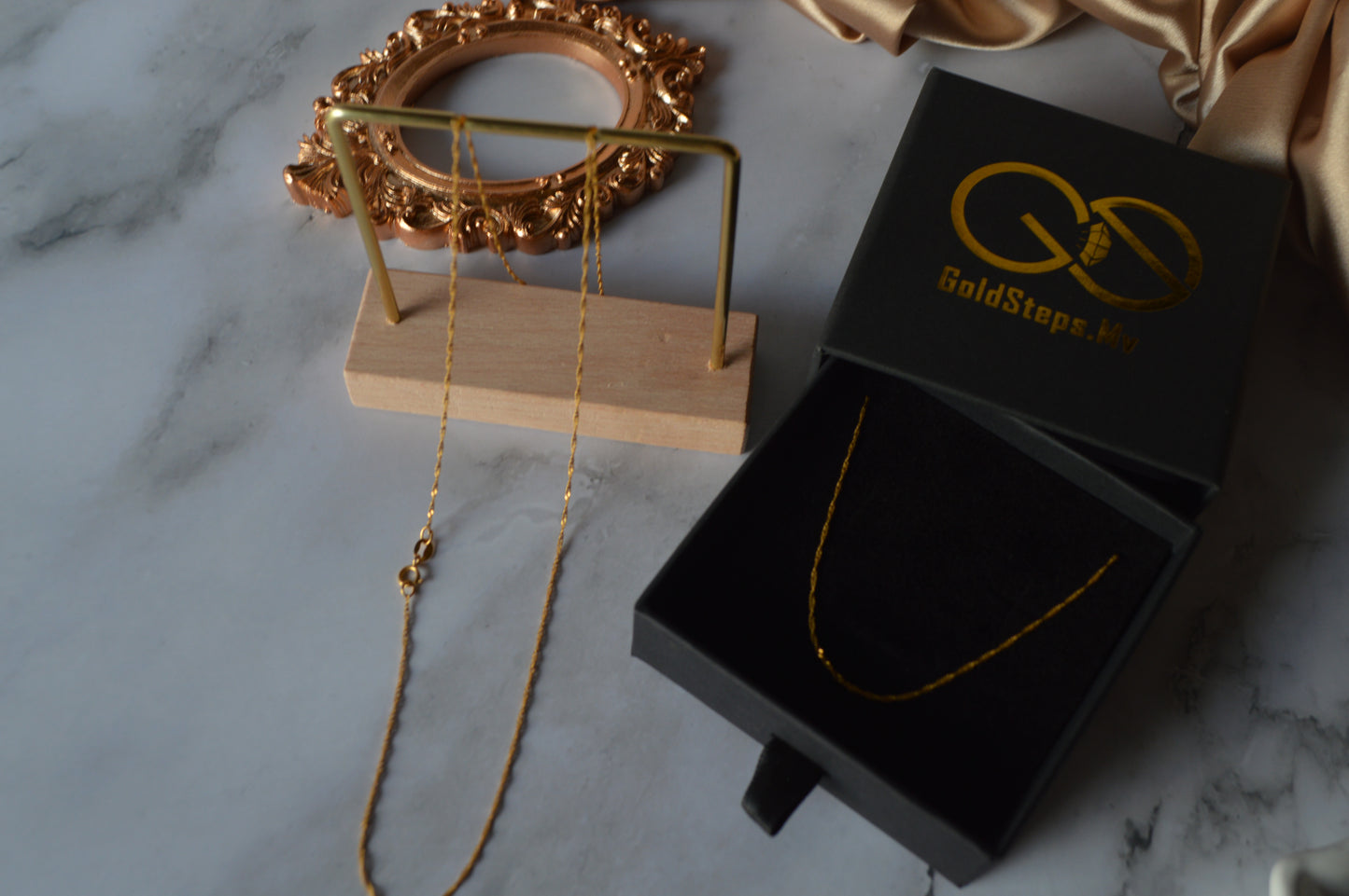 GS0561,GS0563 21k original gold olhifa necklace