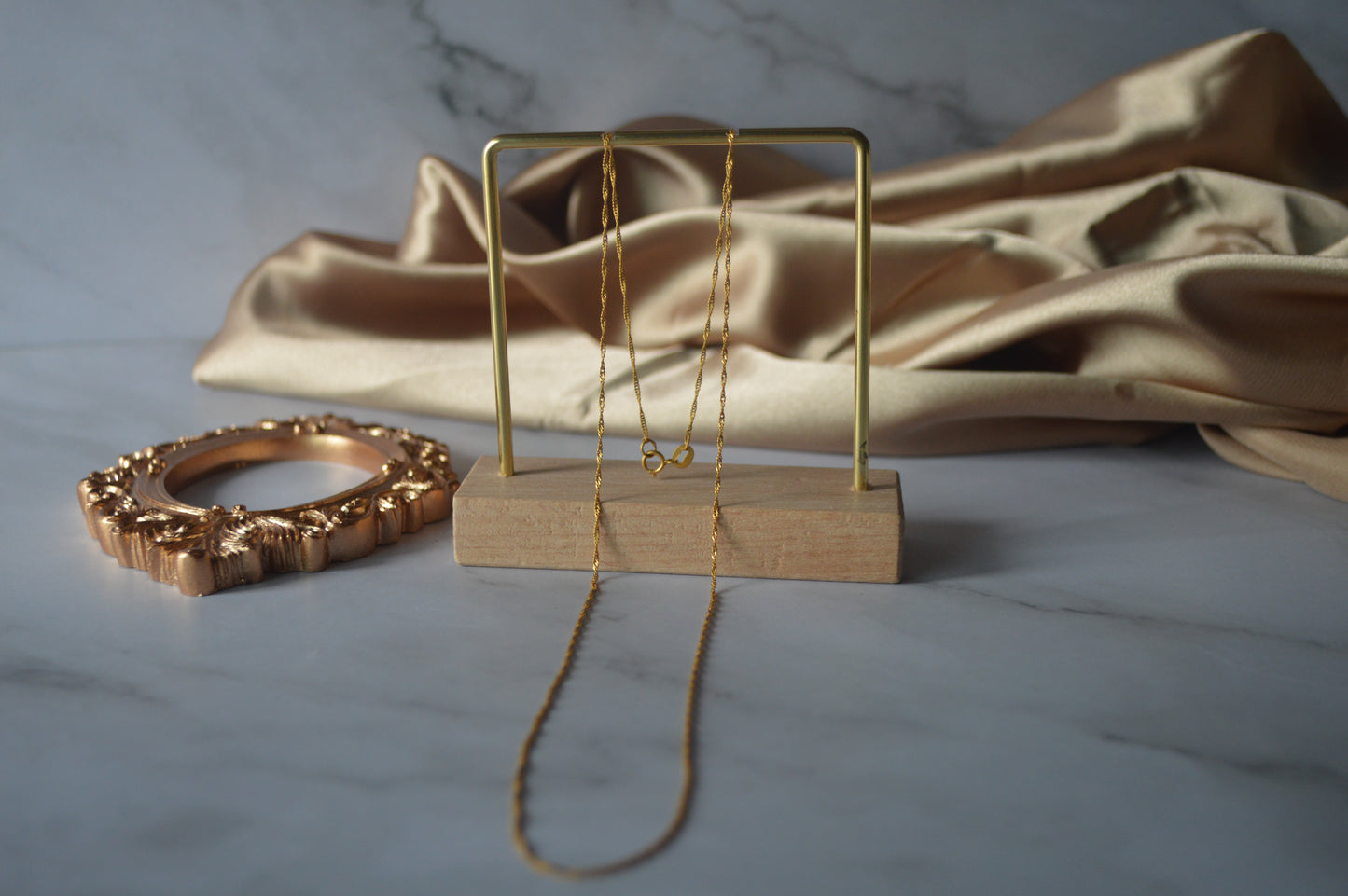 GS0561,GS0563 21k original gold olhifa necklace