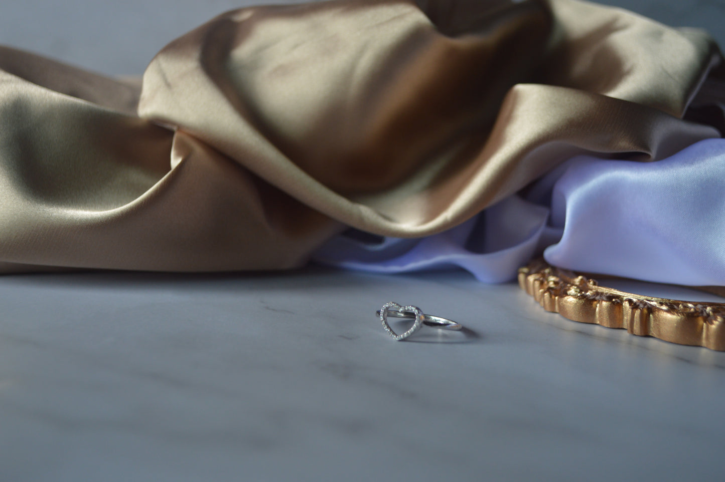 silver heart ring