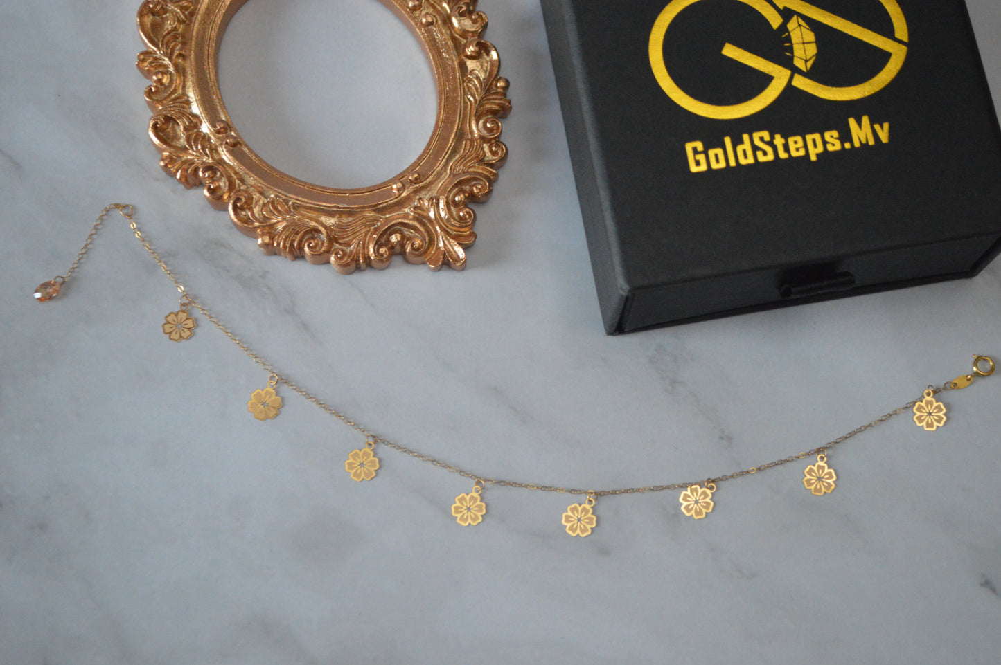 GS0437 original gold anklet