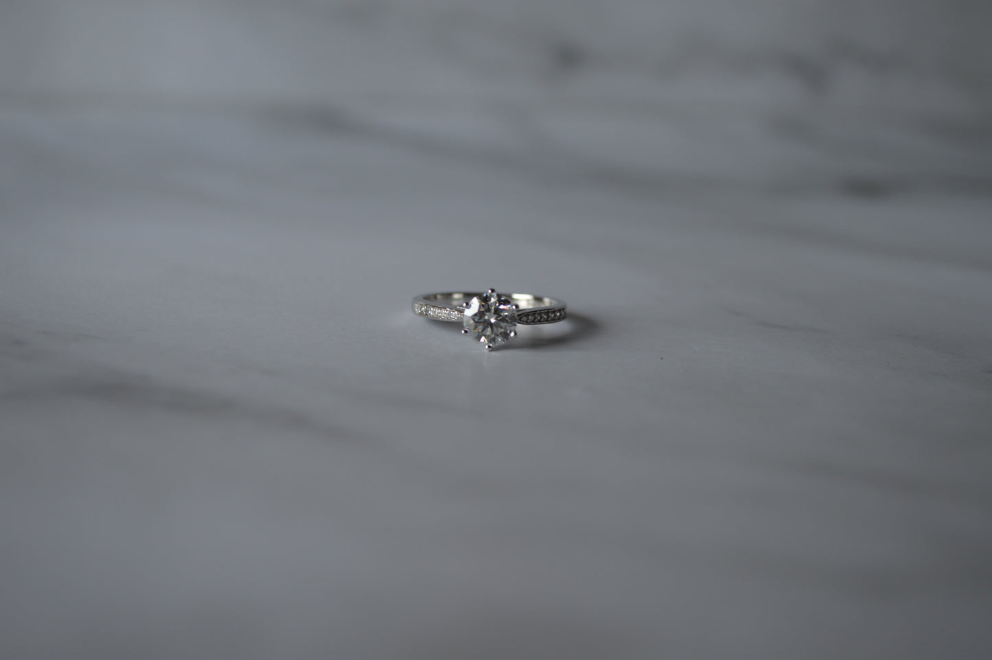 925 sterling silver moissanite ring