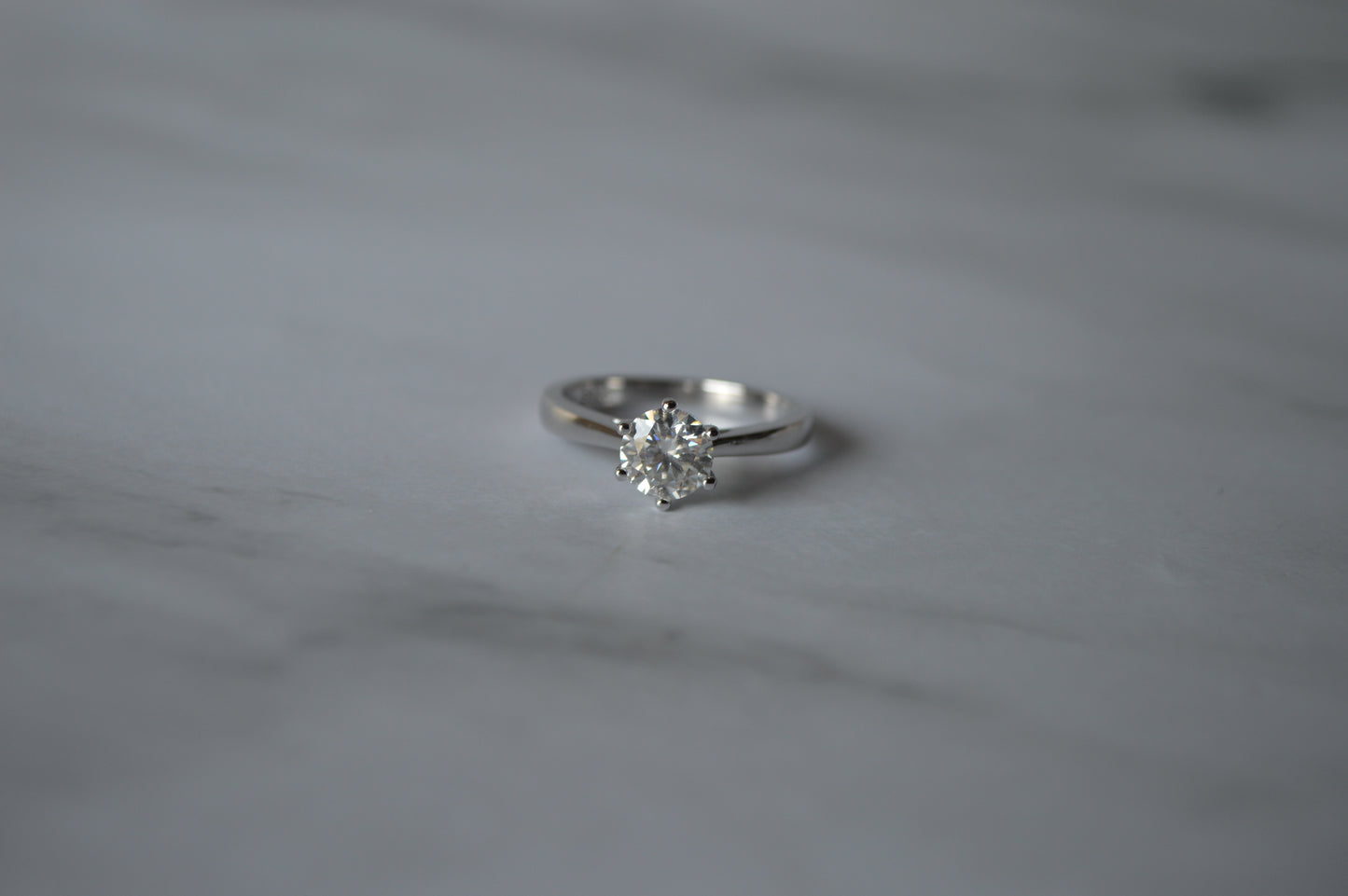 925 sterling silver moissanite ring