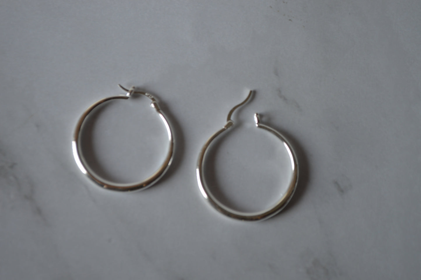 925 sterling silver hoop earring