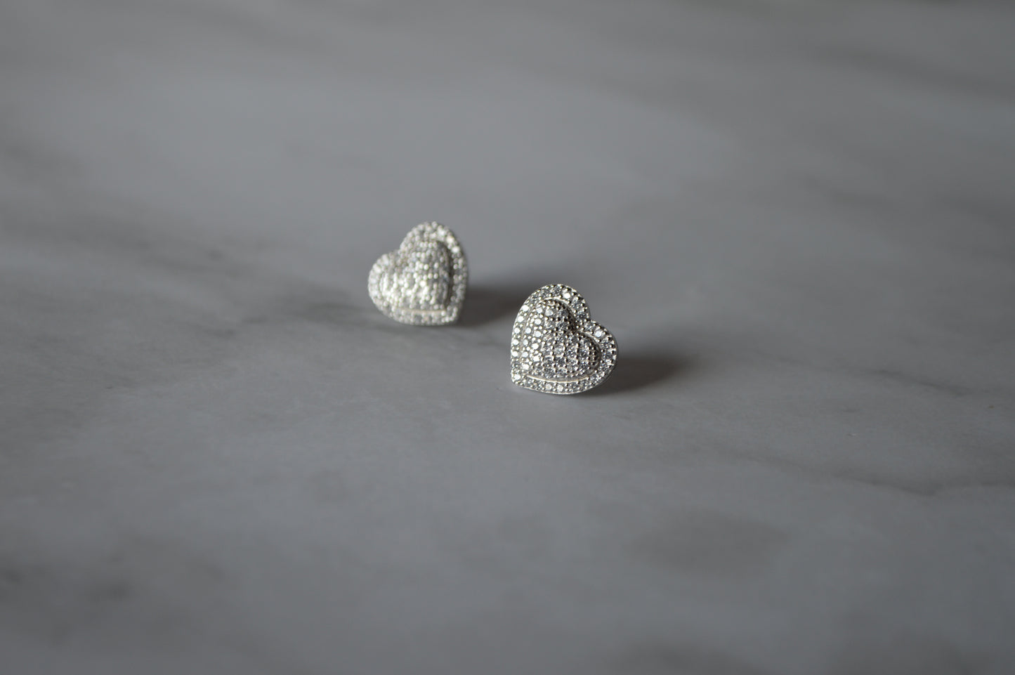 Radiant Heart 925 Silver Earrings