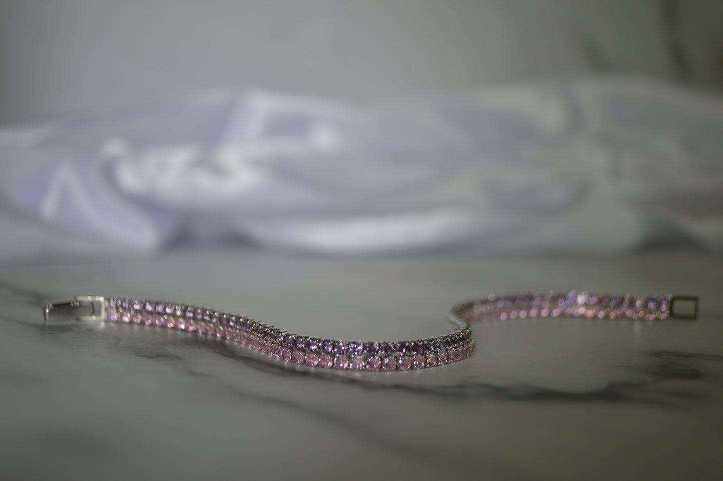 Sterling Silver 925 Bracelet with Pink Zircon Sparkle – Elegant Jewelry for Her