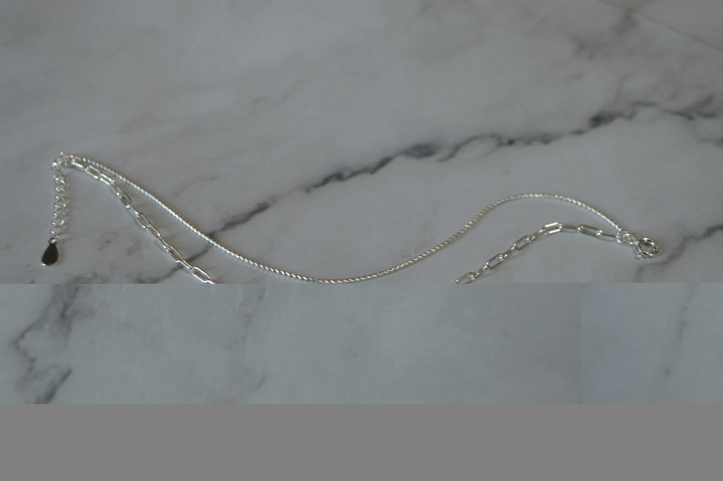 Sterling Silver 925 Dual Chain Bracelet