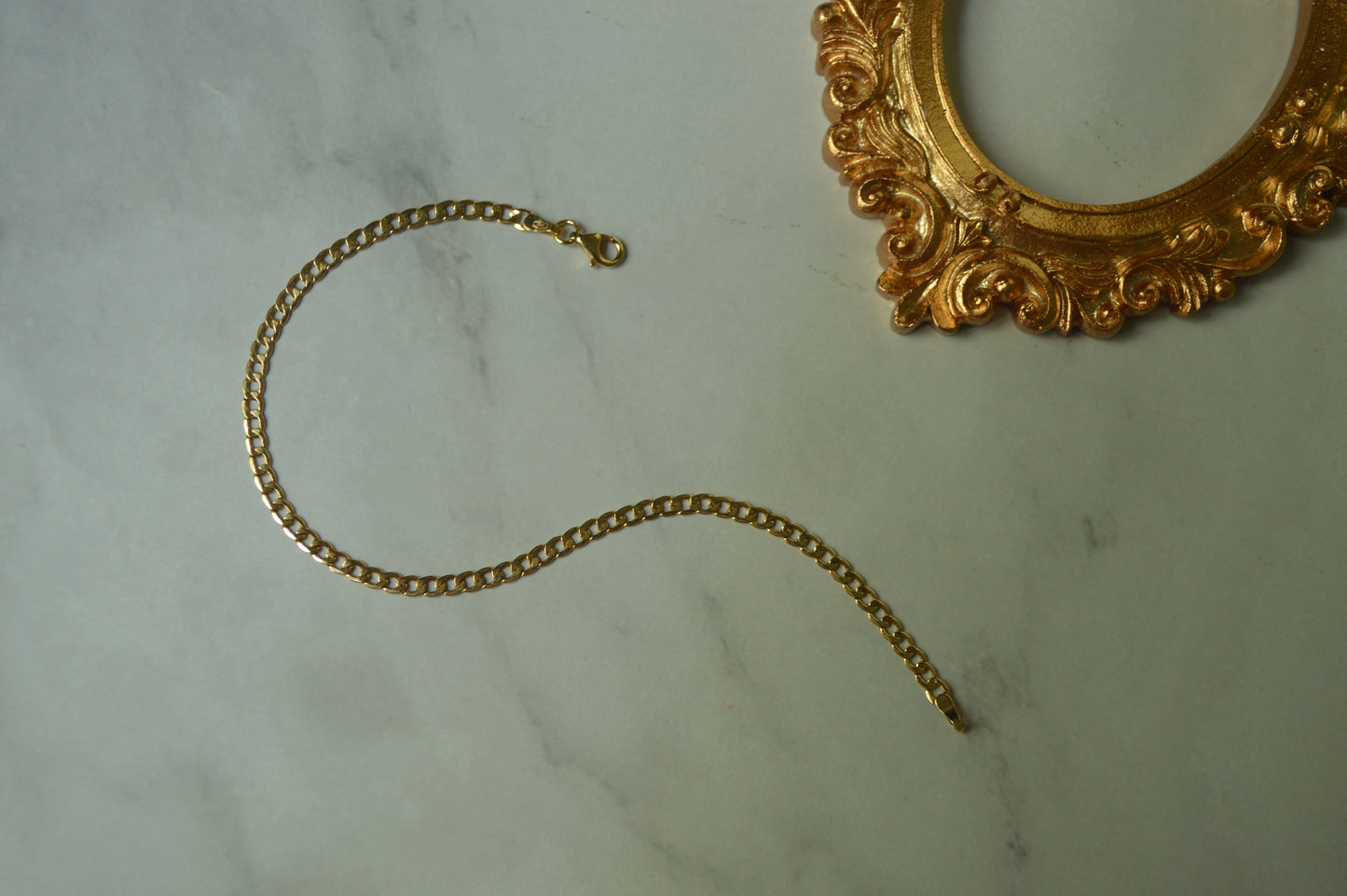 18k Solid Gold Italian Chain Bracelet – 7.5 Inches