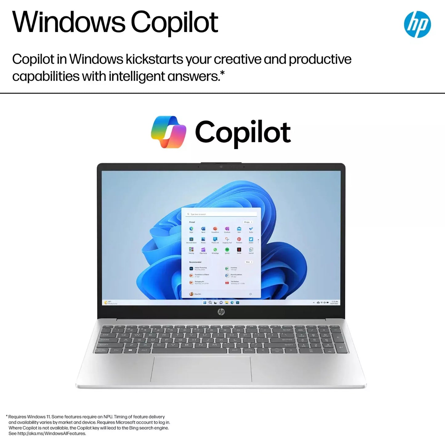 HP 15.6" Touchscreen Laptop – Intel Core i5-1235U, 8GB RAM, 512GB SSD, Silver, Windows 11