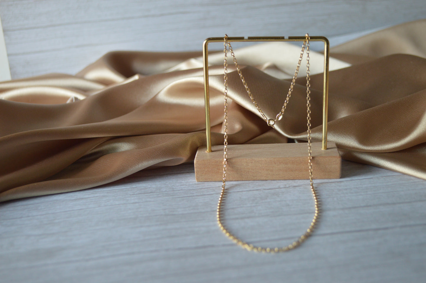 18K Gold loose chain design