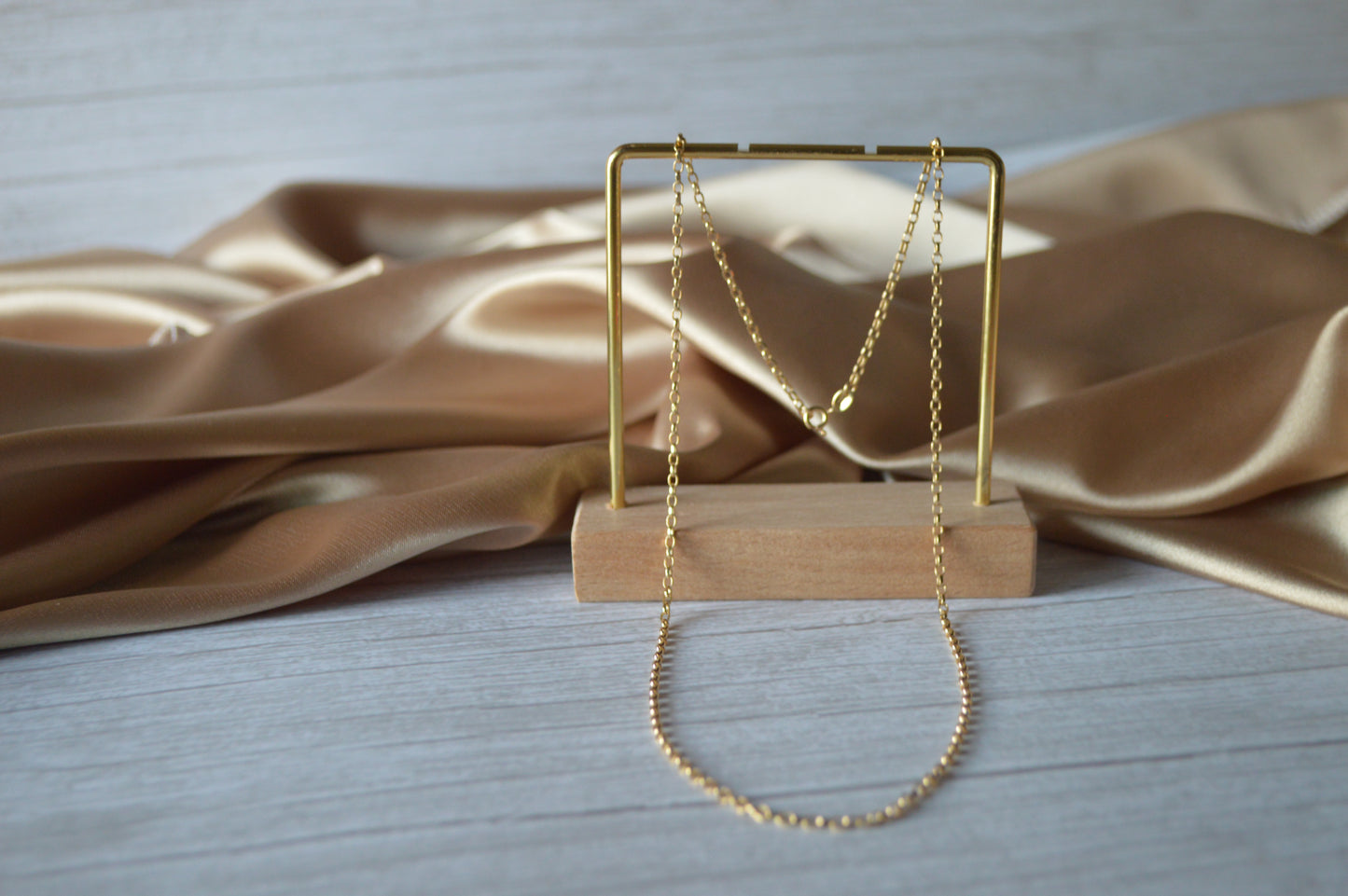 18K Gold loose chain design
