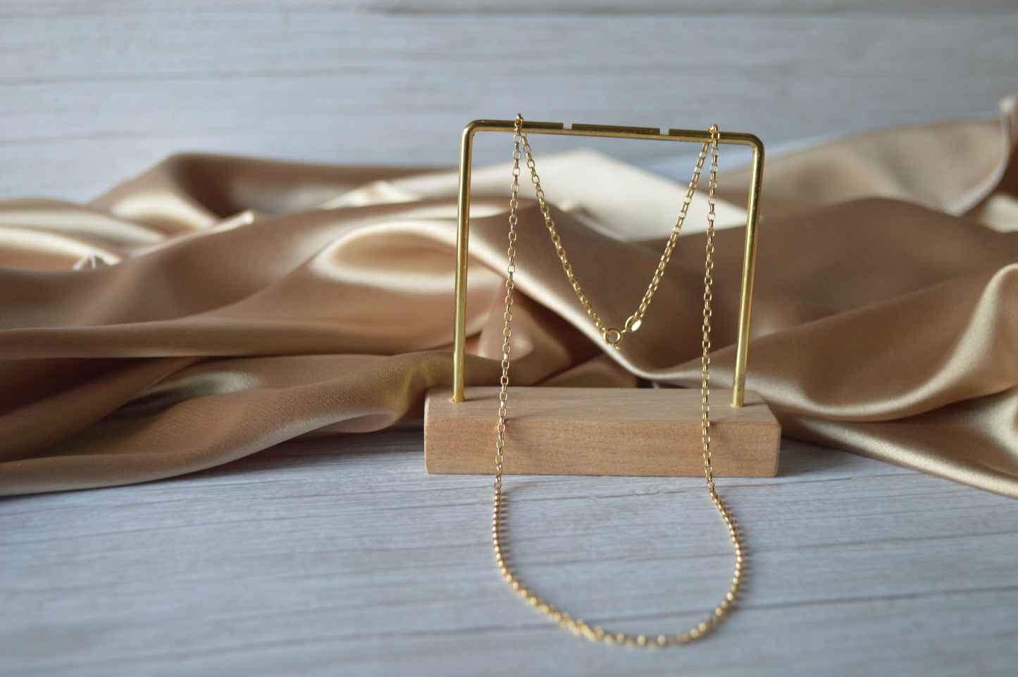 18K Gold loose chain design