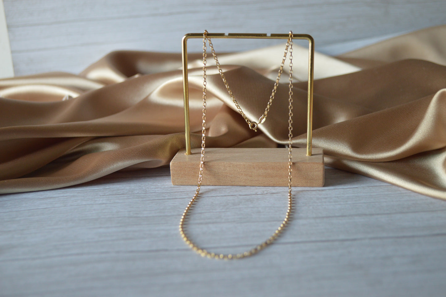 18K Gold loose chain design