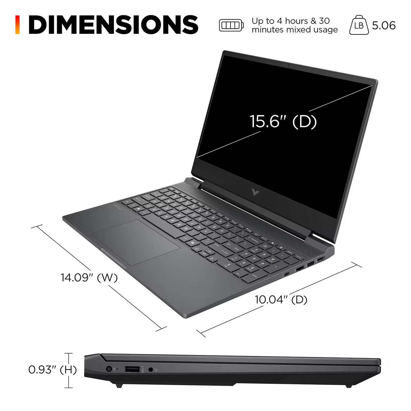 HP - Victus 15.6" 144Hz Full HD Gaming Laptop - Intel Core i5 13420H - 8GB Memory - NVIDIA GeForce RTX 3050 - 512GB SSD - Mica Silver
