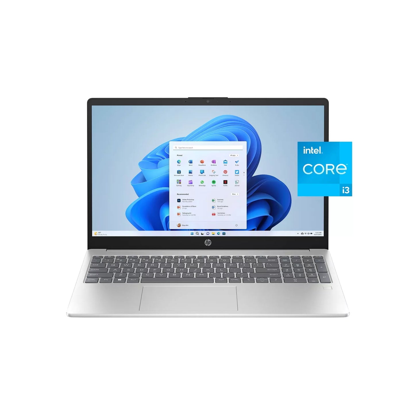 HP 15.6" FHD Laptop Intel i3 8-Cores 256GB M.2 SSD 8GB RAM