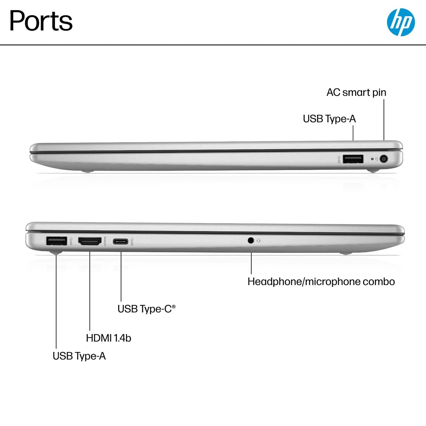 HP 15.6" Full HD Touchscreen Laptop – 13th Gen Intel Core i7, 16GB RAM, 512GB SSD, Natural Silver