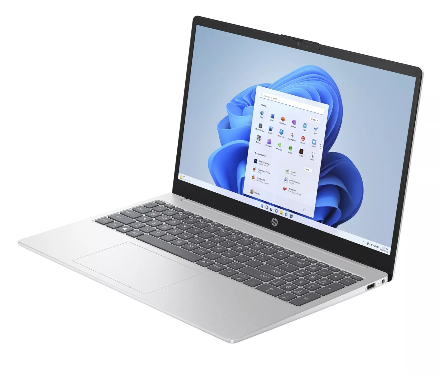 HP 15.6" FHD Notebook Intel i5-1235U 8GB RAM 512GB SSD Natural Silver