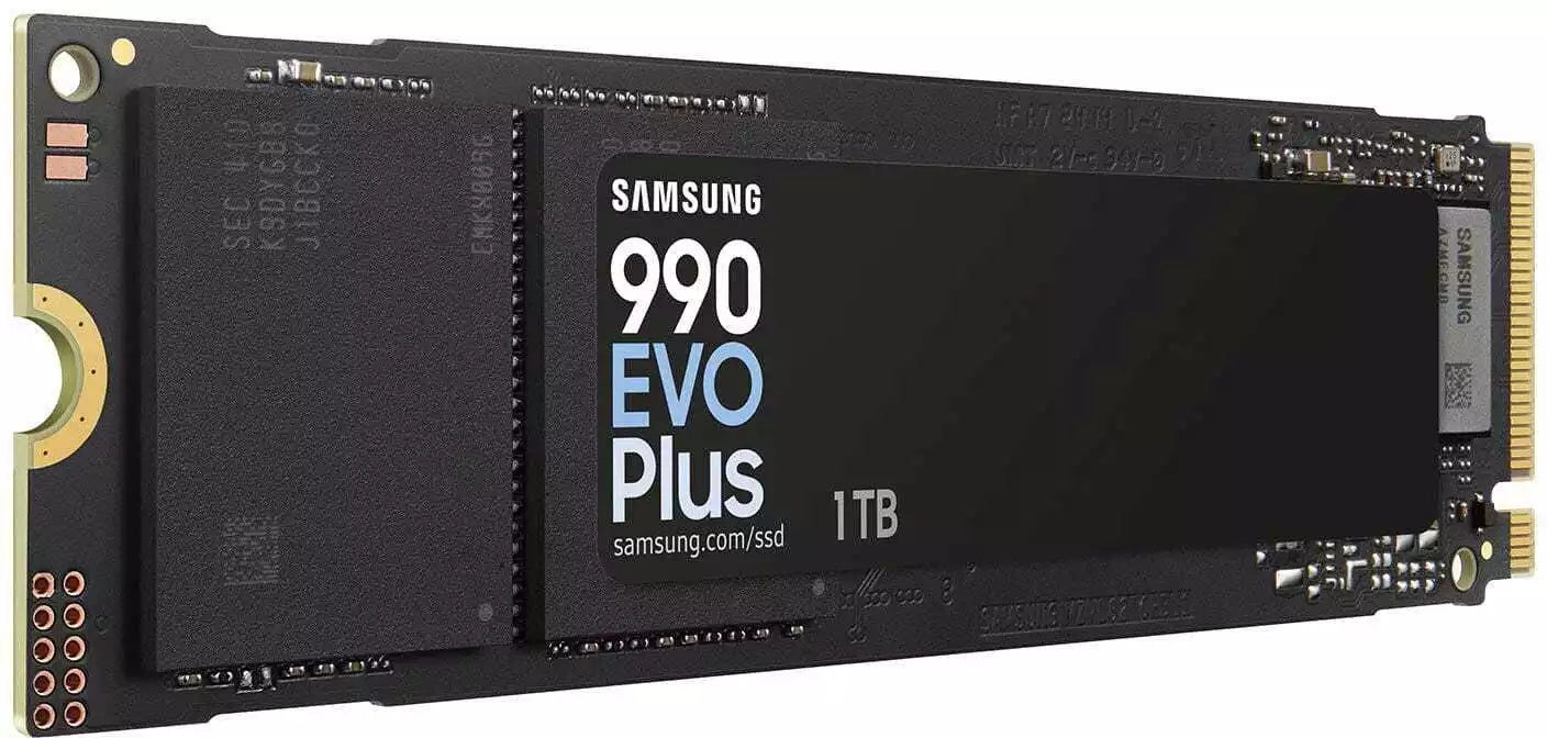 Samsung - 990 EVO PLUS SSD 1TB, PCIe Gen 4x4 | 5x2 M.2 2280, Speeds Up to 7,150 MB/s