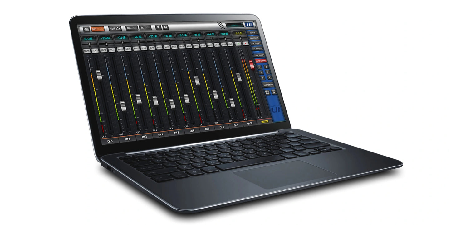 Soundcraft Ui12 – 12-Channel Digital Mixer with Wireless Control