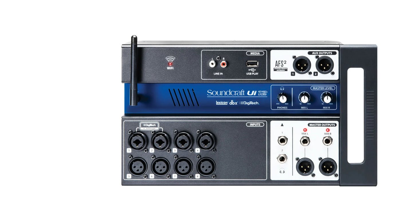 Soundcraft Ui12 – 12-Channel Digital Mixer with Wireless Control