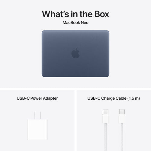 Apple MacBook Neo 13" Laptop (A18 Pro), 8GB RAM, 256GB SSD, Liquid Retina Display, Wi‑Fi 6E, macOS - Indigo