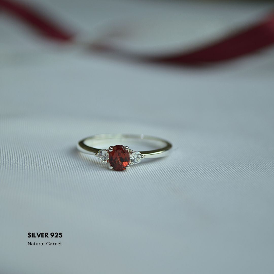 Radiant Flame: Natural Garnet Elegance
