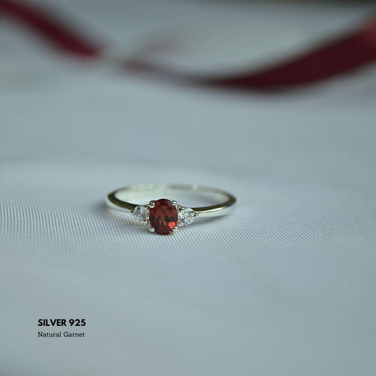 Radiant Flame: Natural Garnet Elegance