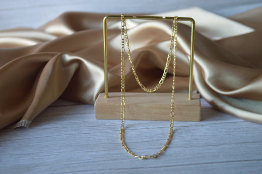 18K Gold Chain Necklace - Italian Design
