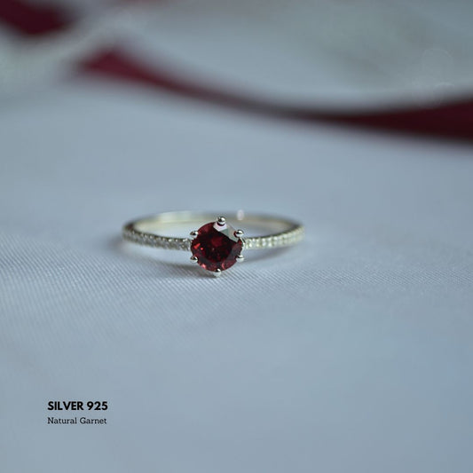 Royal Ember: Natural Garnet Elegance