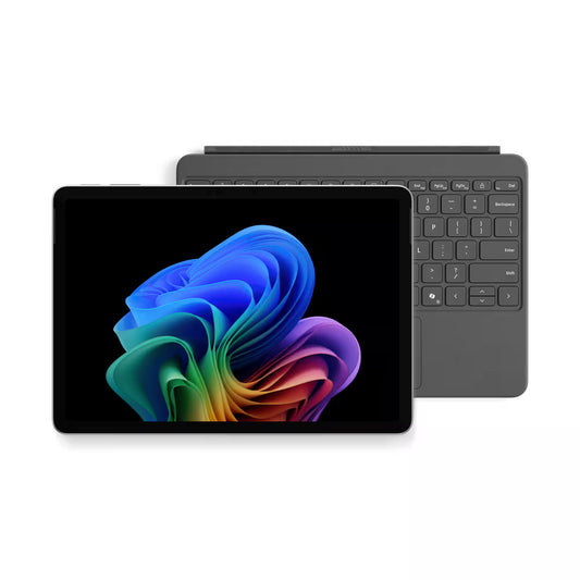 Microsoft - Surface Pro - Copilot+ PC - 12- Snapdragon X Plus 8 Core - 16GB RAM - 256GB UFS - Device + Keyboard Bundle - Platinum
