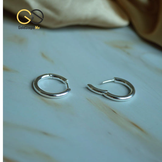 Silver 925 Hoop Earrings – Classic Minimalism with Modern Elegance