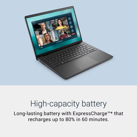 Dell D14260 14" FHD+ Laptop Intel Core Ultra 7 255U, 16GB DDR5 RAM, 512GB SSD, Windows 11, Wi‑Fi 6E - Carbon Black