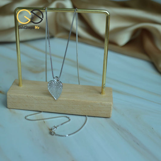 Silver 925 Leaf Pendant Necklace