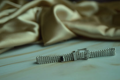 925 Silver Beaded Link Bracelet – Modern Elegance with a Luxe Touch