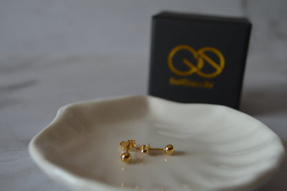 GS0386 18k gold Unique Dot Earring