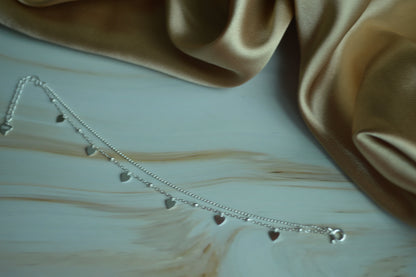 925 Silver Heart Charm Bracelet – Timeless Elegance in Every Detail