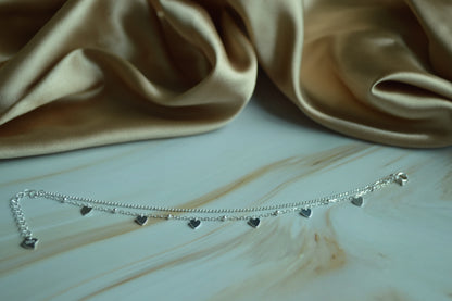925 Silver Heart Charm Bracelet – Timeless Elegance in Every Detail