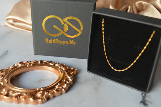 GS0561,GS0563 21k original gold olhifa necklace