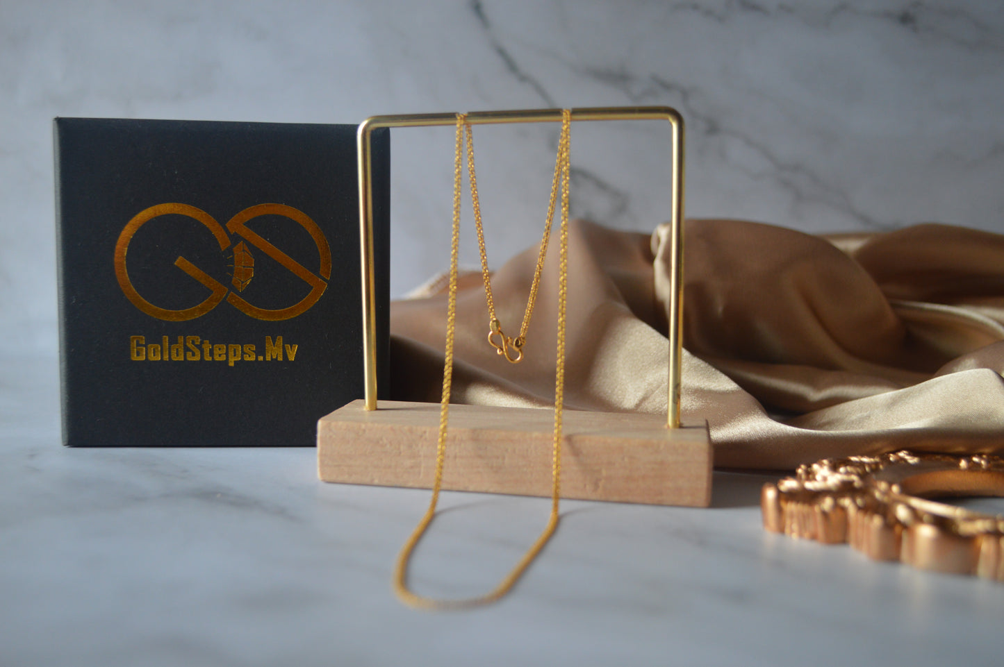 GS0552 22k unique gold chain design necklace