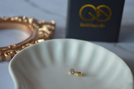 GS0426 18K original gold circle pendent