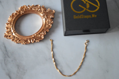 GS0459 18k original gold  olhi design bracelet