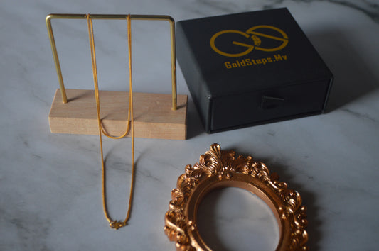 GS0428  22k orignal gold  snake desing necklace
