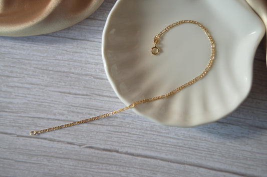 18k Gold Italian Chain braclet - 7.5 Inches