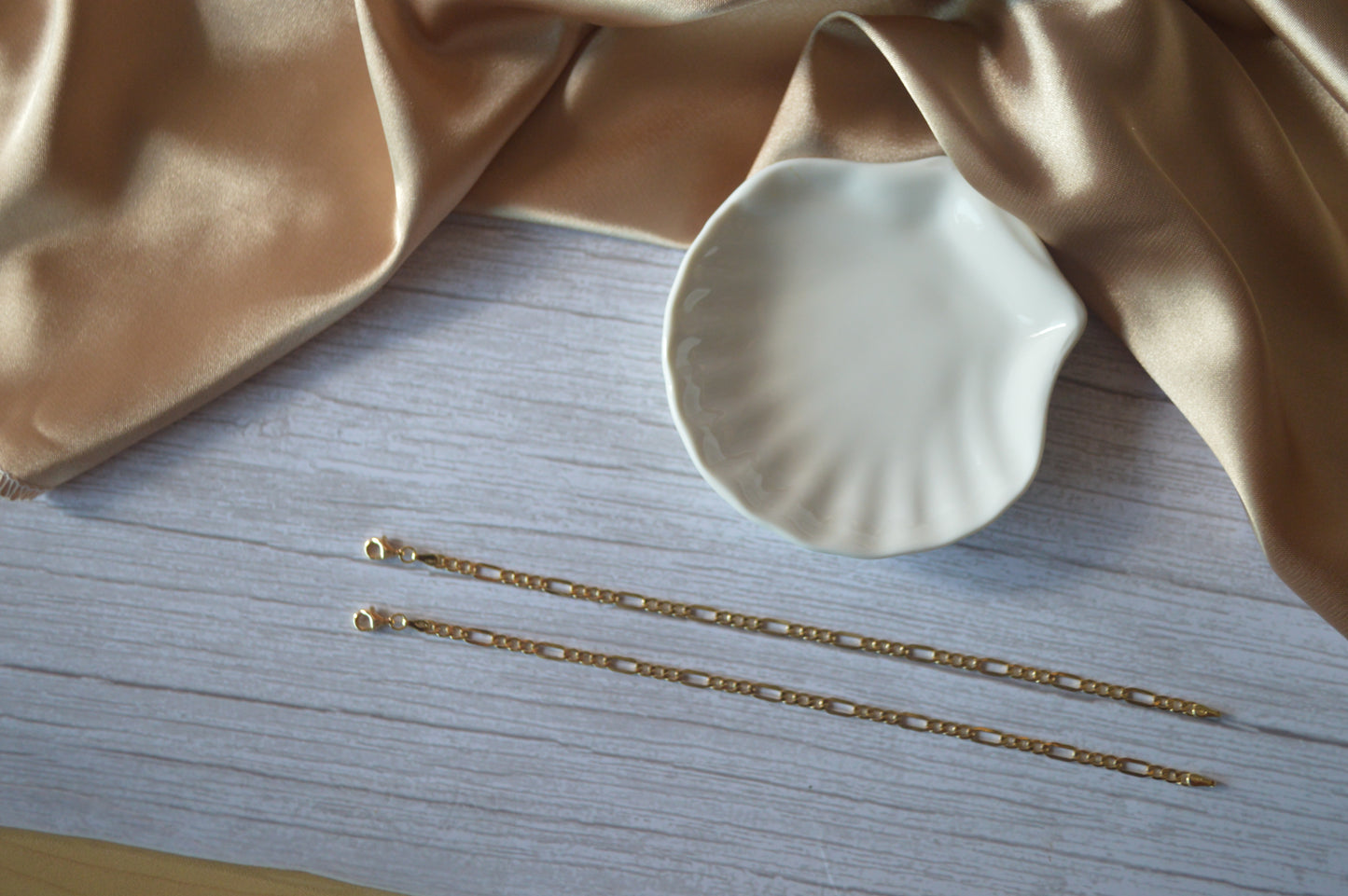 18k Gold Italian Chain braclet - 7.5 Inches