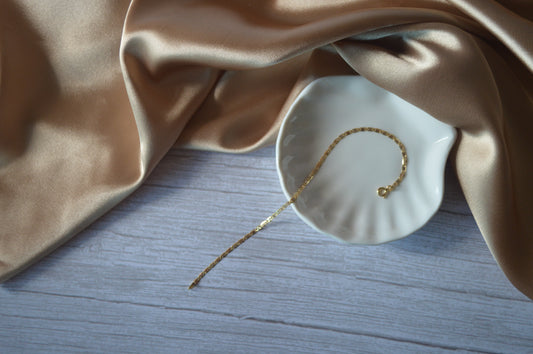 18k Gold Italian Round Chain braclet